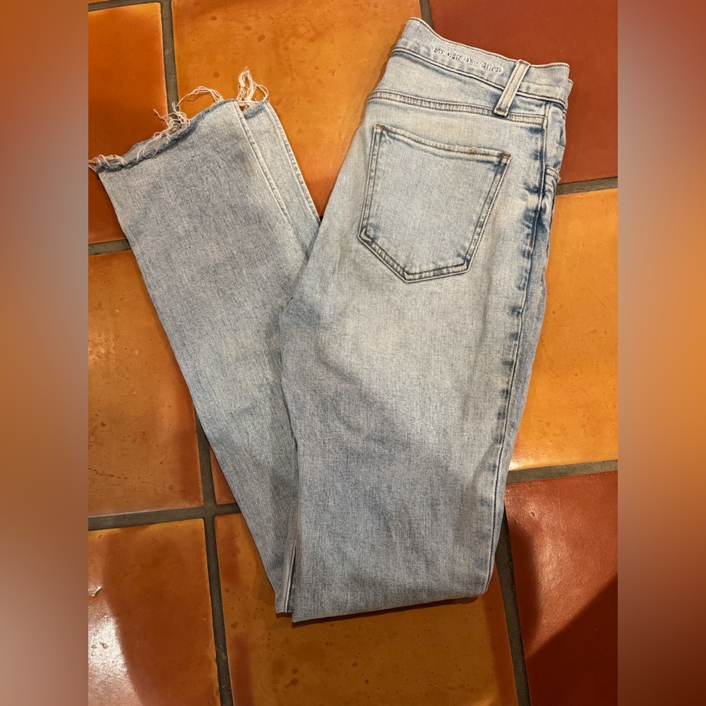 Favorite daughter, straight, skinny, split hem jeans